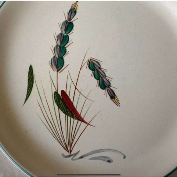 DENBY GREENWHEAT SIZE 6.5 SIDE PLATE VTG STONEWEAR - Picture 2 of 4